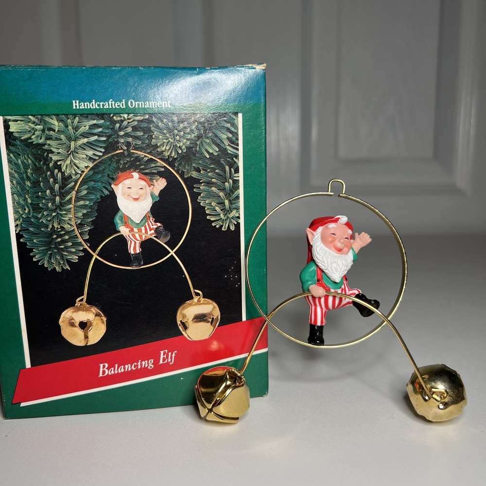 Hallmark Keepsake Christmas ornament named the "Balancing Elf"